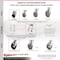 Service Caster 4 Inch Kingpinless Rubber on Steel Wheel Caster Brakes 2 Rigid SCC, 2PK SCC-KP30S420-RSR-SLB-2-R-2 - alternate 4